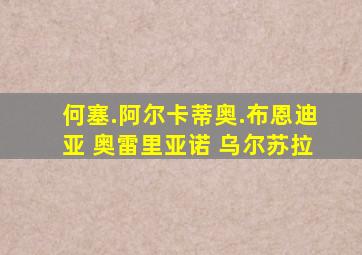 何塞.阿尔卡蒂奥.布恩迪亚 奥雷里亚诺 乌尔苏拉